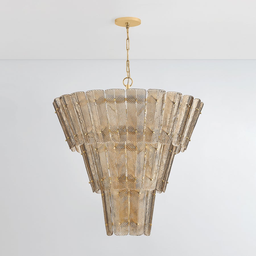 Hudson Valley Lighting CASSIAN Chandelier — Vintage Gold Leaf