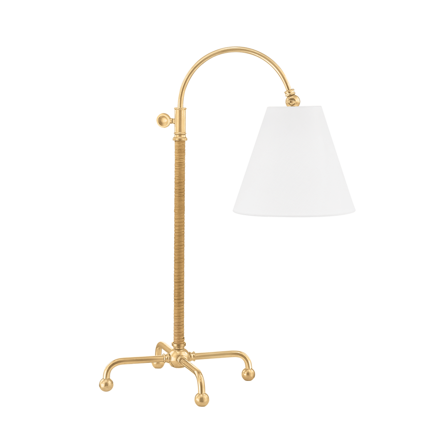 Hudson Valley Lighting Curves No.1 Table Lamp — Aged Brass