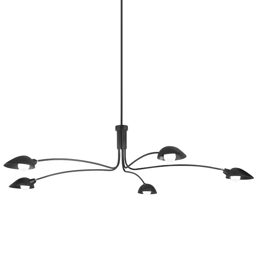 Troy Lighting LEO Chandelier — F7815-SBK