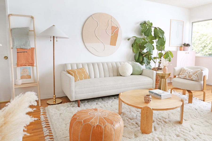 Hudson Valley Lighting Flare Floor Lamp — Aged Brass
