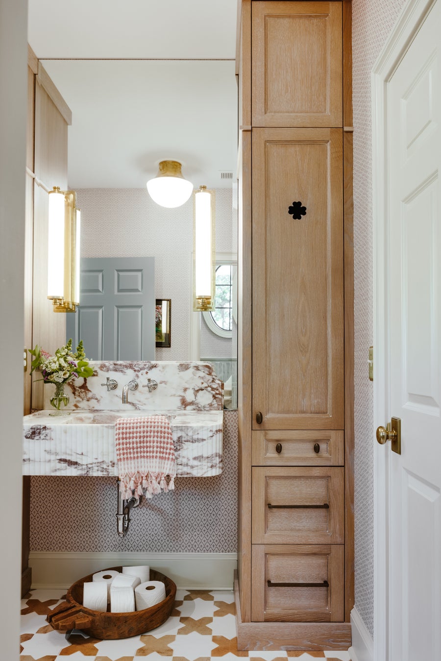 Hudson Valley Lighting Lettie Flush Mount — Aged Brass