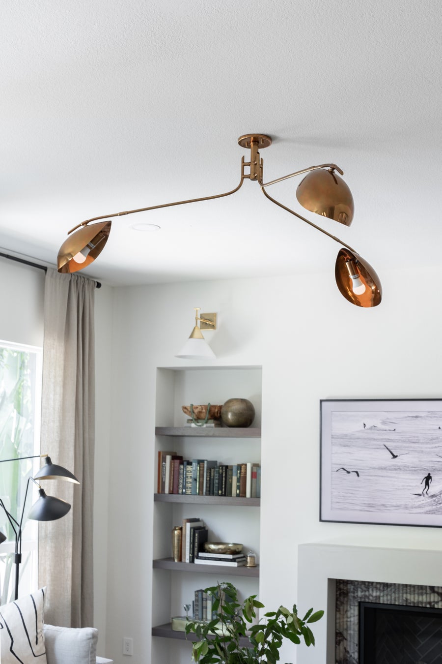 Hudson Valley Lighting Avondale Semi Flush — Aged Brass