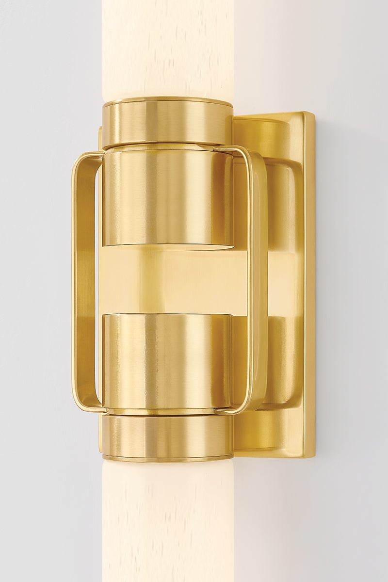 Hudson Valley Lighting GLEN OAKS Wall Sconce — Aged Brass