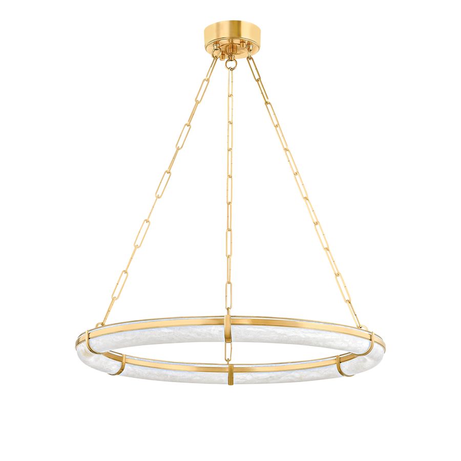 Hudson Valley Lighting SENNETT Chandelier — Aged Brass