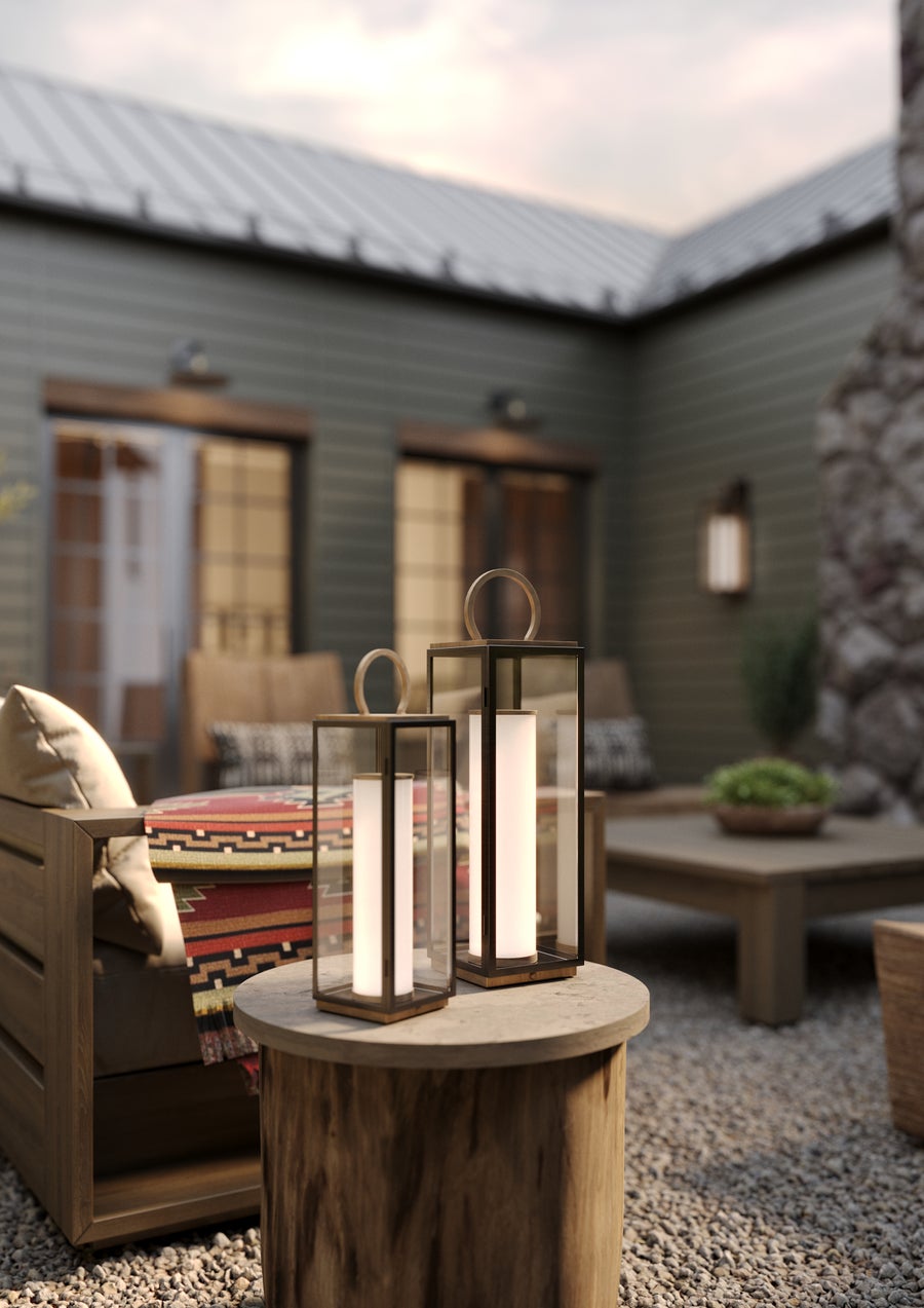Troy Lighting Gareth Exterior Wall Sconce — B6730-PBR/TBK