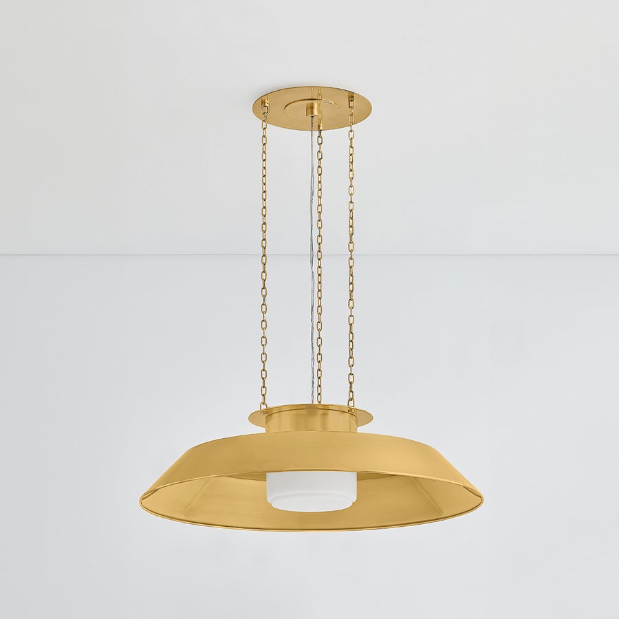 Hudson Valley Lighting WOODROW Pendant — Aged Brass