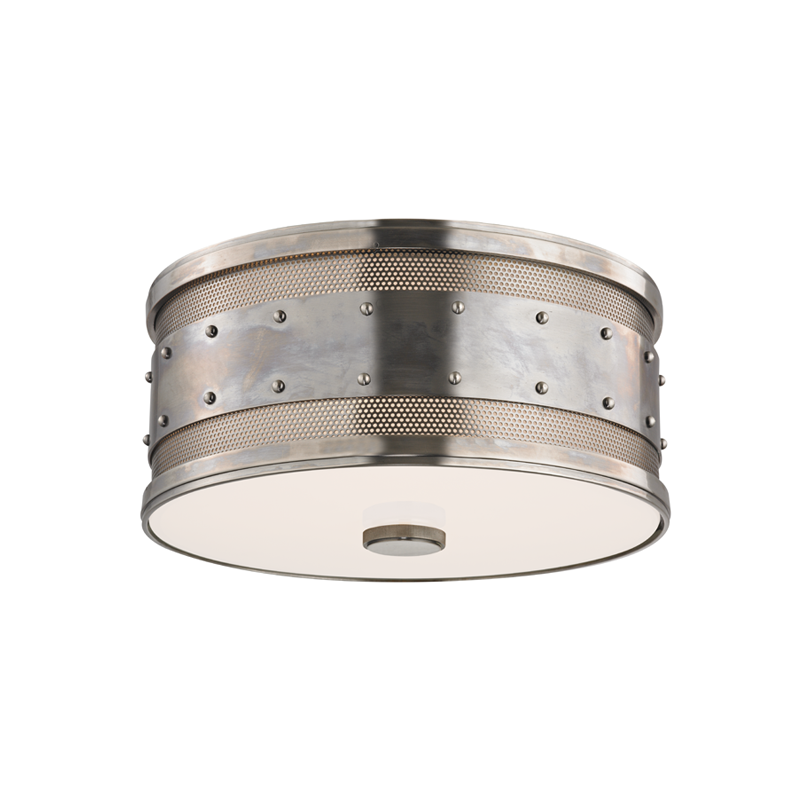 Hudson Valley Lighting Gaines Flush Mount — Historic Nickel