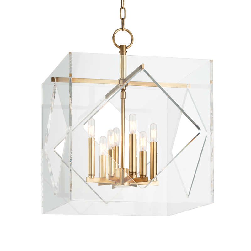 Hudson Valley Lighting Travis Chandelier — Aged Brass
