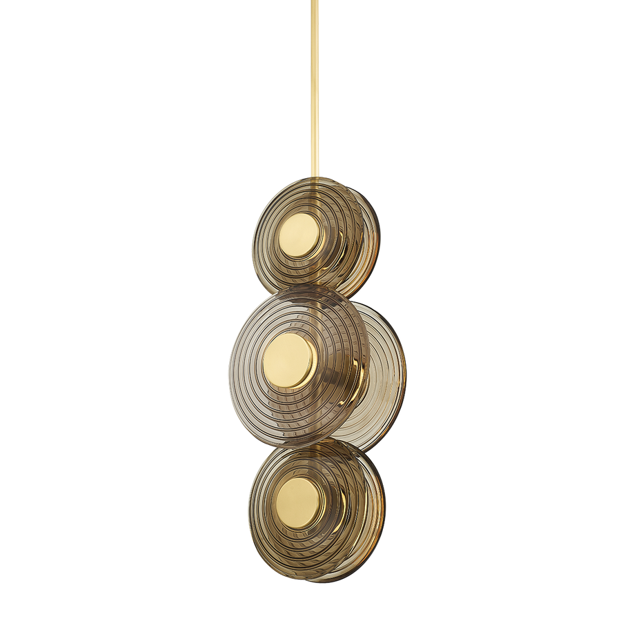 Hudson Valley Lighting Griston Pendant — Aged Brass