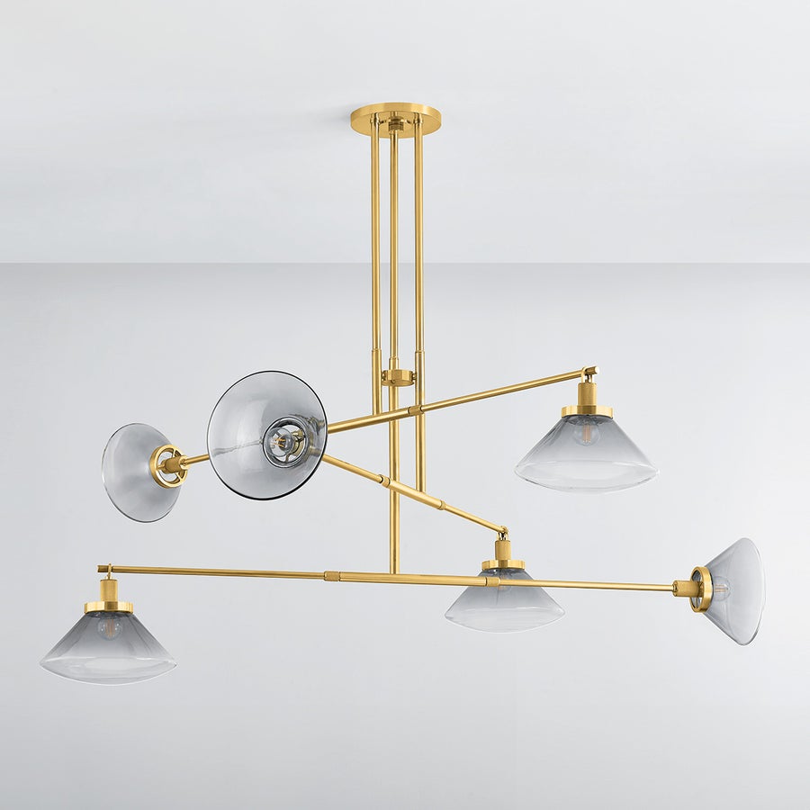 Hudson Valley Lighting MENDON CHANDELIER — Aged Brass