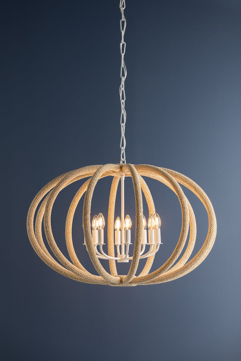 Hudson Valley Lighting LEWISTON CHANDELIER — White Plaster