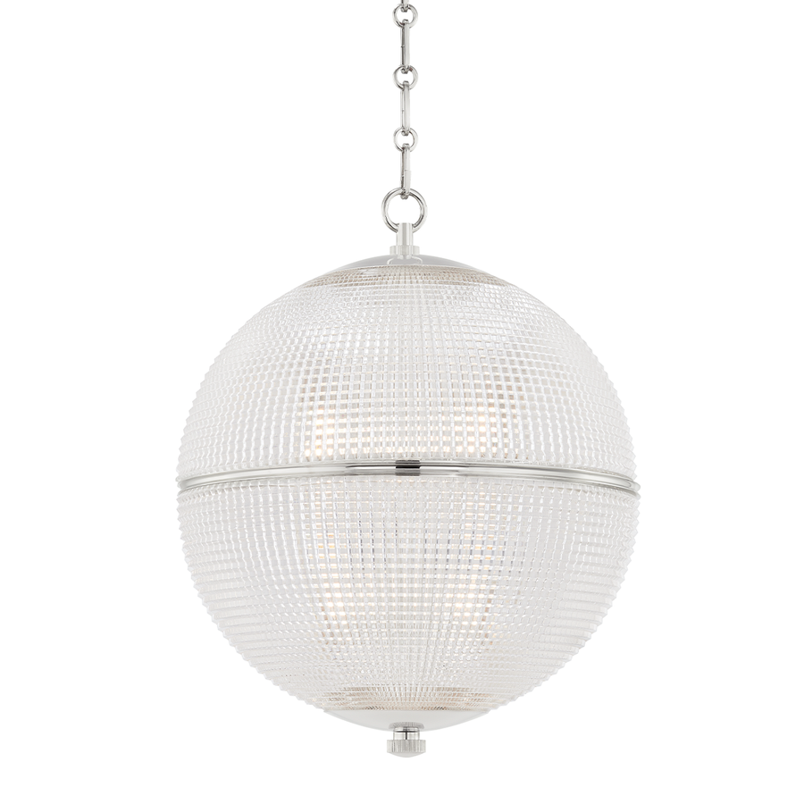 Hudson Valley Lighting Sphere No. 3 Pendant — Polished Nickel