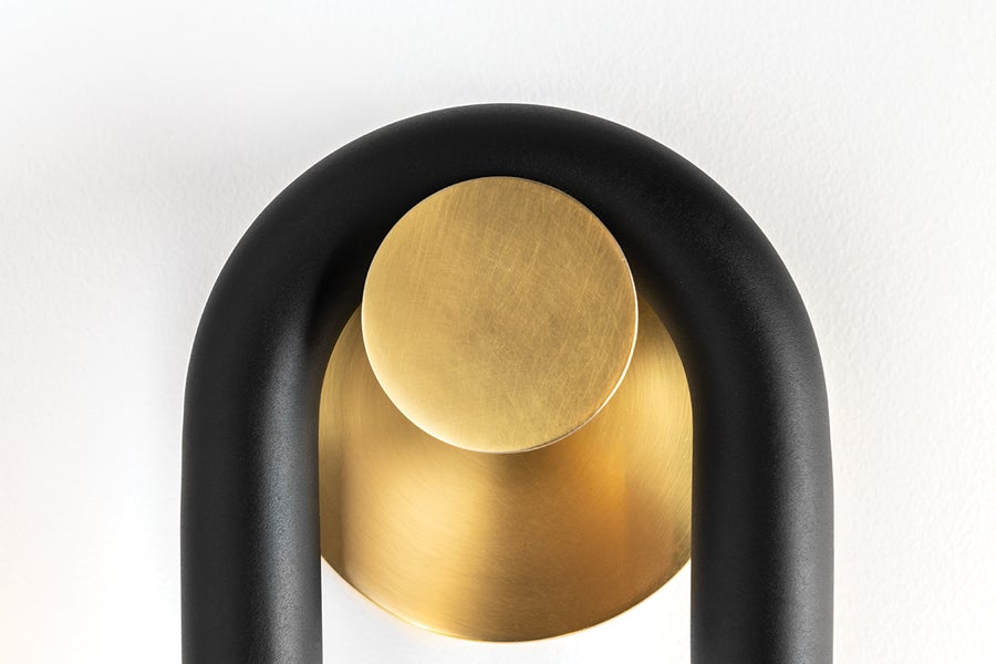 Mitzi Whit Wall Sconce — H382102-AGB/BK