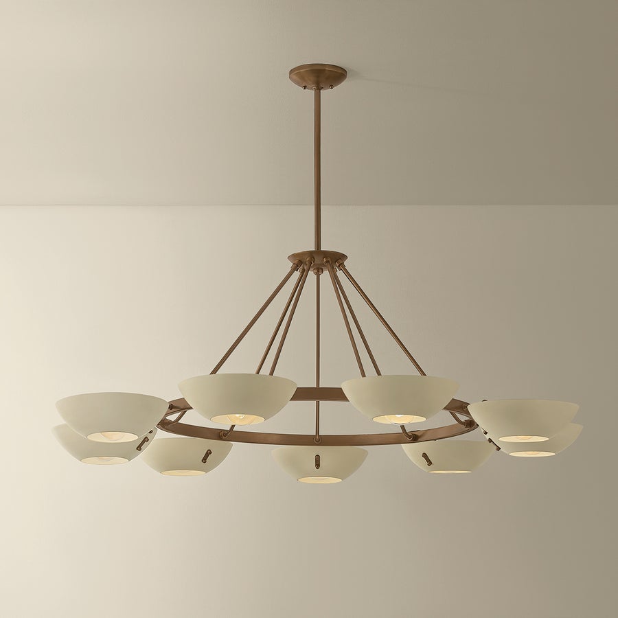 Troy Lighting Alturas Chandelier — F2155-PBR/SSD