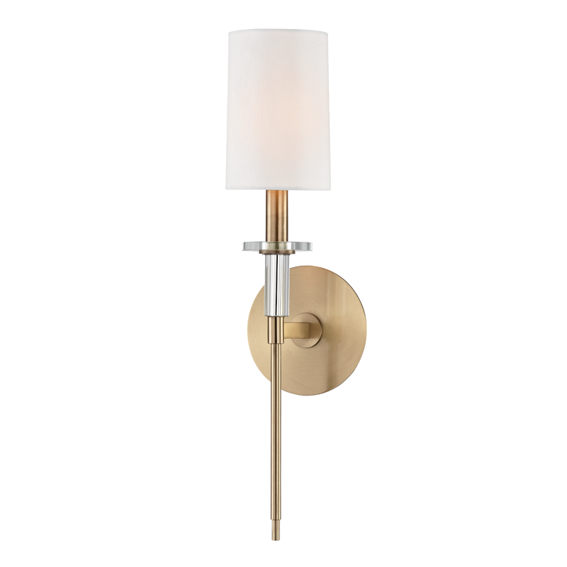Hudson Valley Lighting Amherst Wall Sconce — Aged Brass