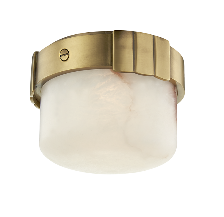 Hudson Valley Lighting Beckett Flush Mount — Aged Brass