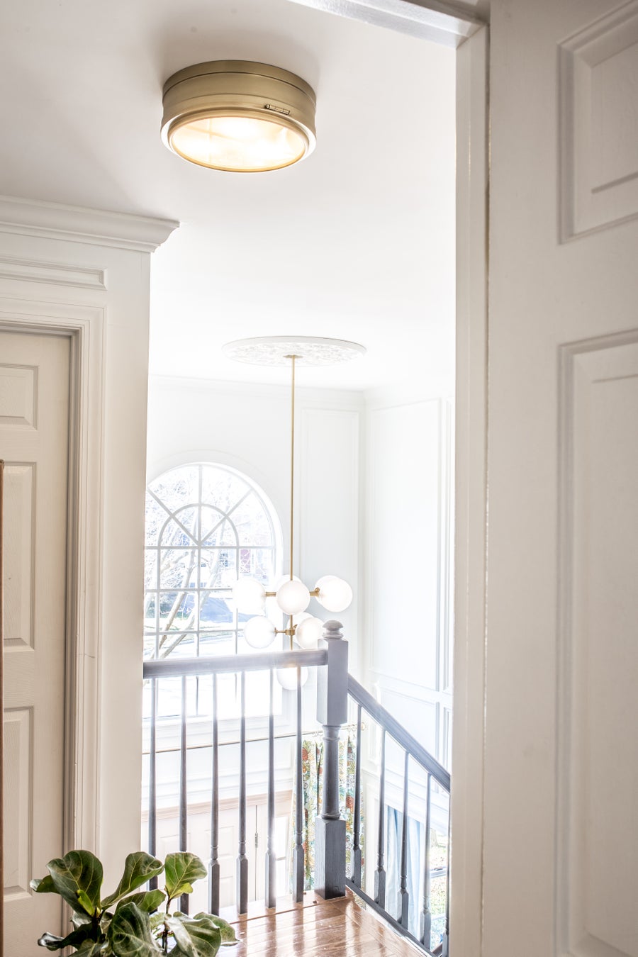 Hudson Valley Lighting Rye Flush Mount — Aged Brass