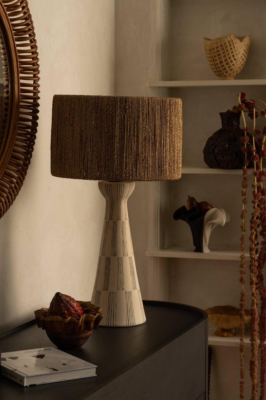 Troy Lighting Palma TABLE LAMP — PTL1230-SBK/CGH