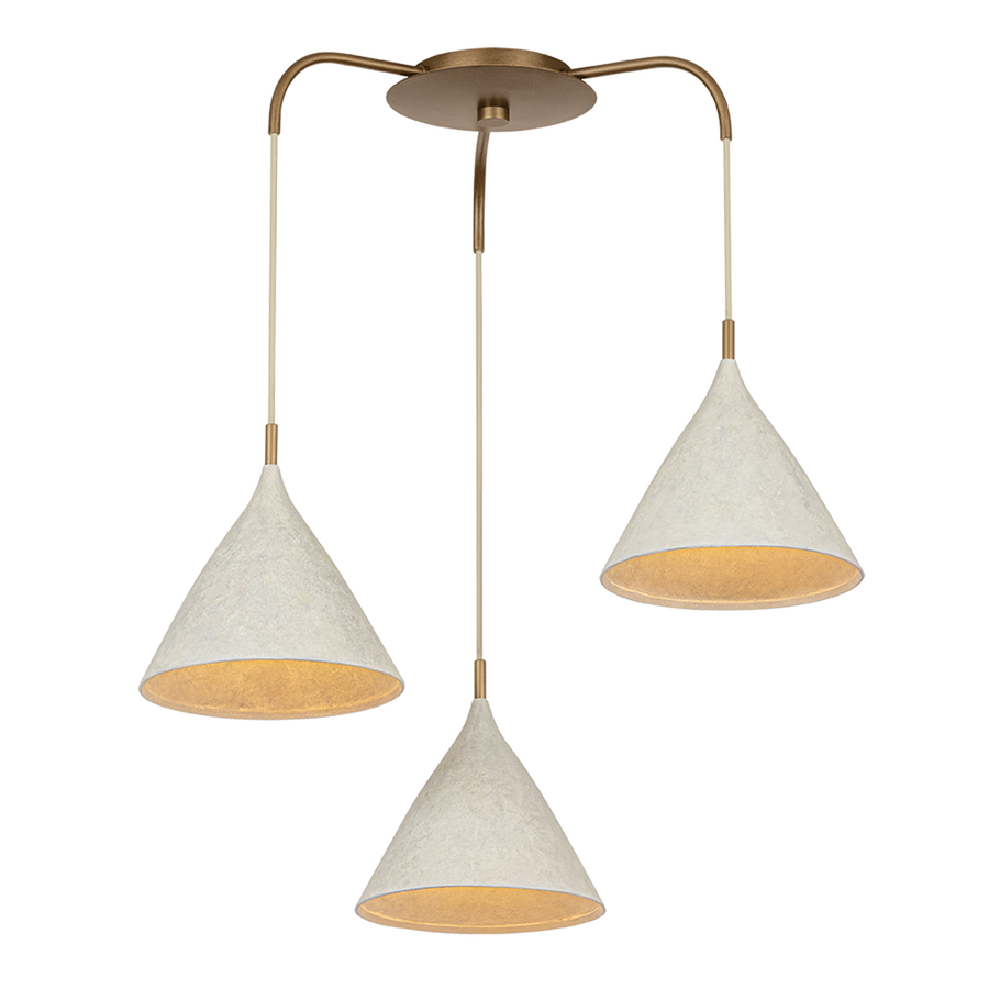 Troy Lighting Benson Chandelier — F2230-PBR/LWP