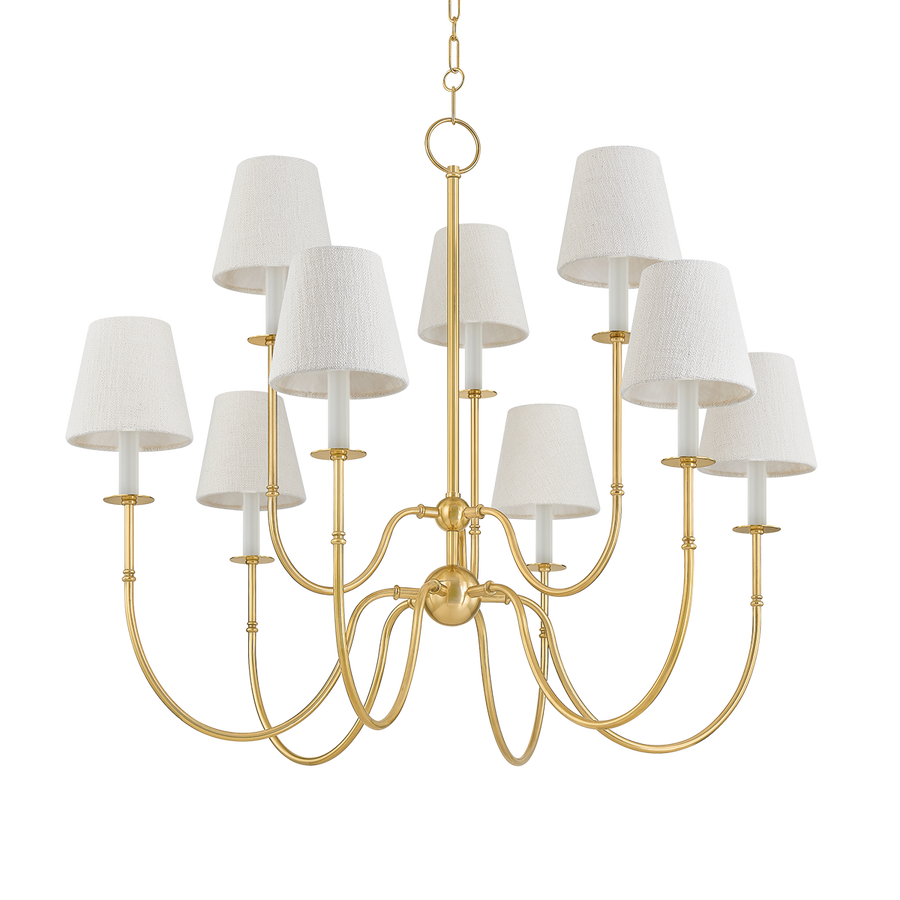Hudson Valley Lighting AMINA Chandelier — Aged Brass