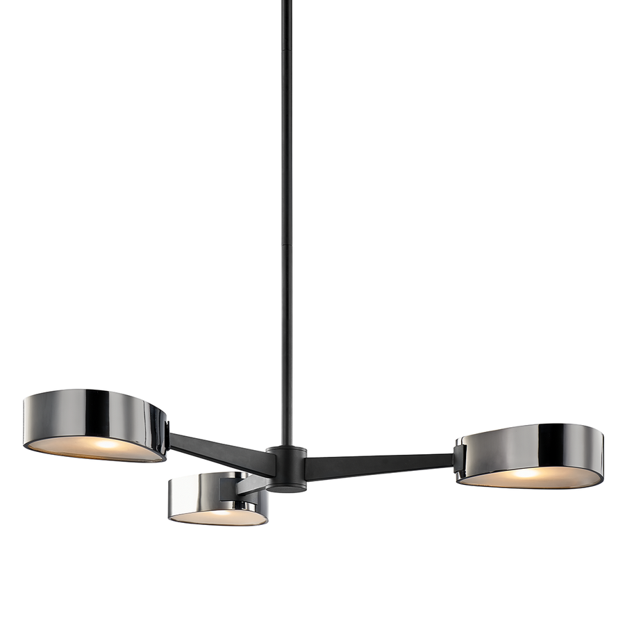Troy Lighting Allisio Chandelier — F7333-TBK/BCR