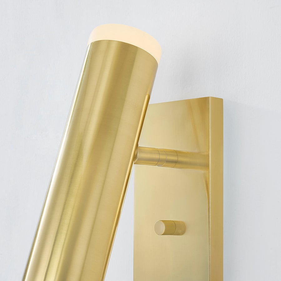 Hudson Valley Lighting CLARK Wall Sconce — Aged Brass
