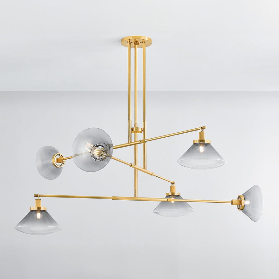 Hudson Valley Lighting MENDON CHANDELIER — Aged Brass