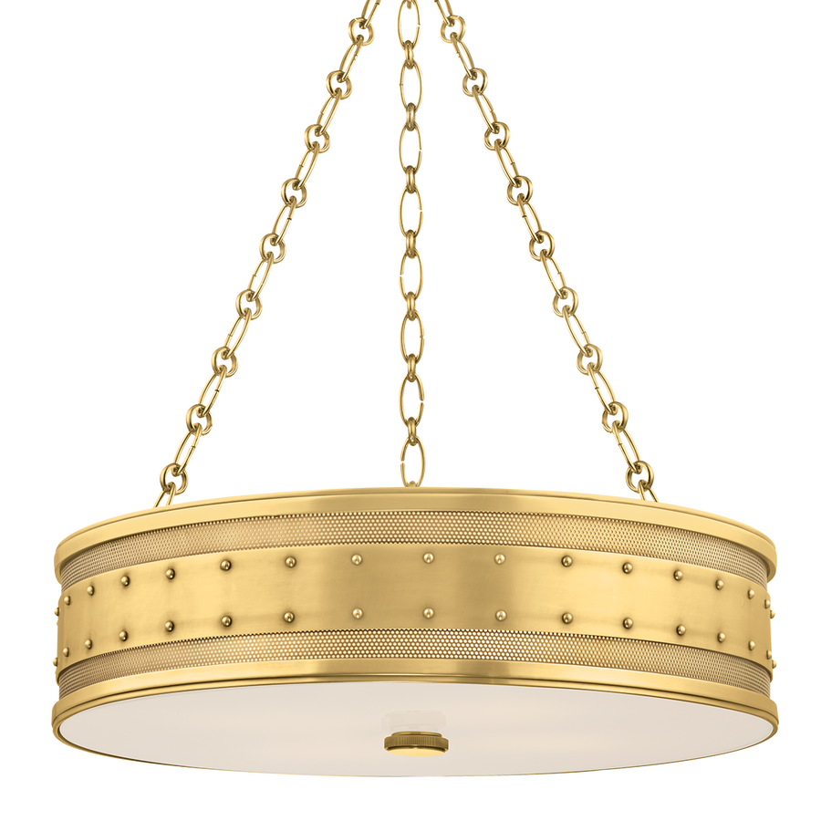 Hudson Valley Lighting Gaines Chandelier — Aged Brass