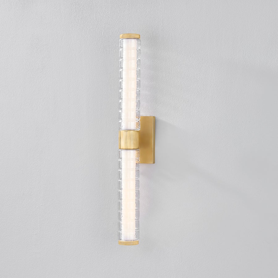 Hudson Valley Lighting CASTOR BATH SCONCE — Aged Brass