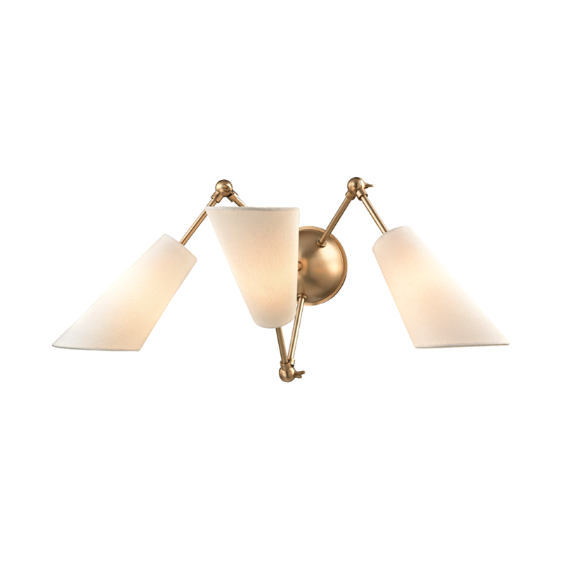 Hudson Valley Lighting Buckingham Wall Sconce — Aged Brass