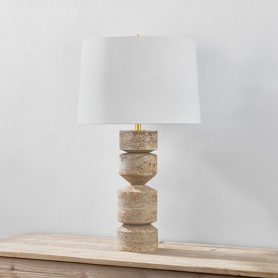 Hudson Valley Lighting GALEVILLE TABLE LAMP — Aged Brass