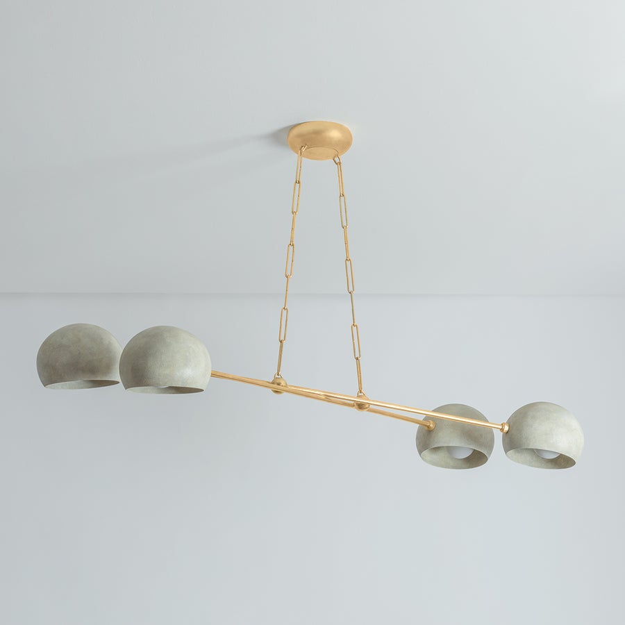 Hudson Valley Lighting TURNER Chandelier — 3104-VGL/LWP