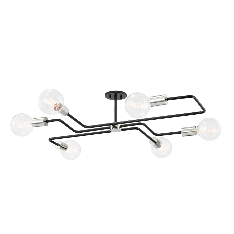Mitzi Jena Semi Flush — H488606S-PN/TBK