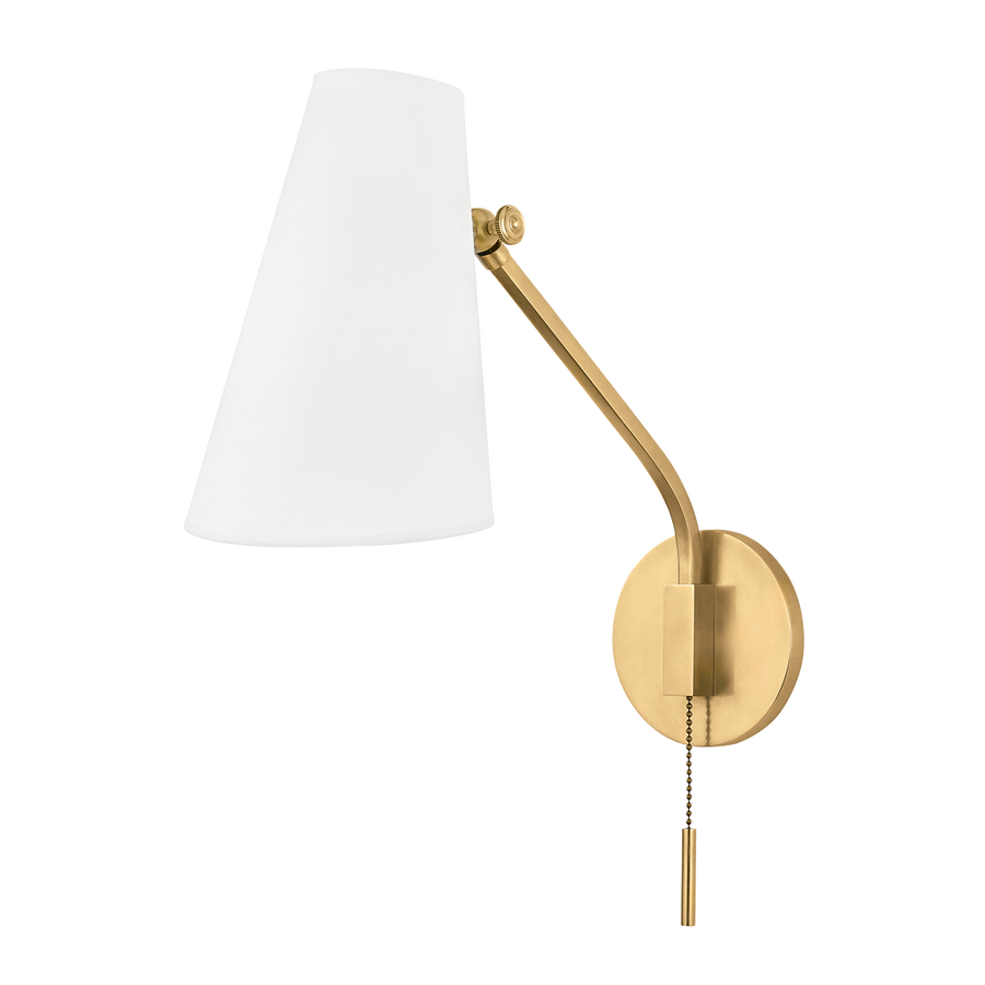 Hudson Valley Lighting Patten Wall Sconce — Aged Brass