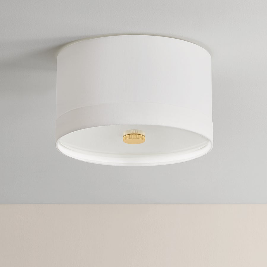 Hudson Valley Lighting Ashland Flush Mount — Aged Brass