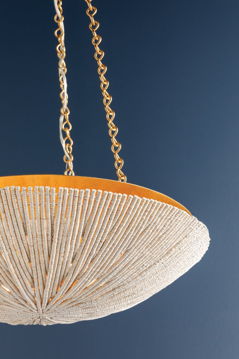 Hudson Valley Lighting SUMMERSIDE Pendant — Vintage Gold Leaf