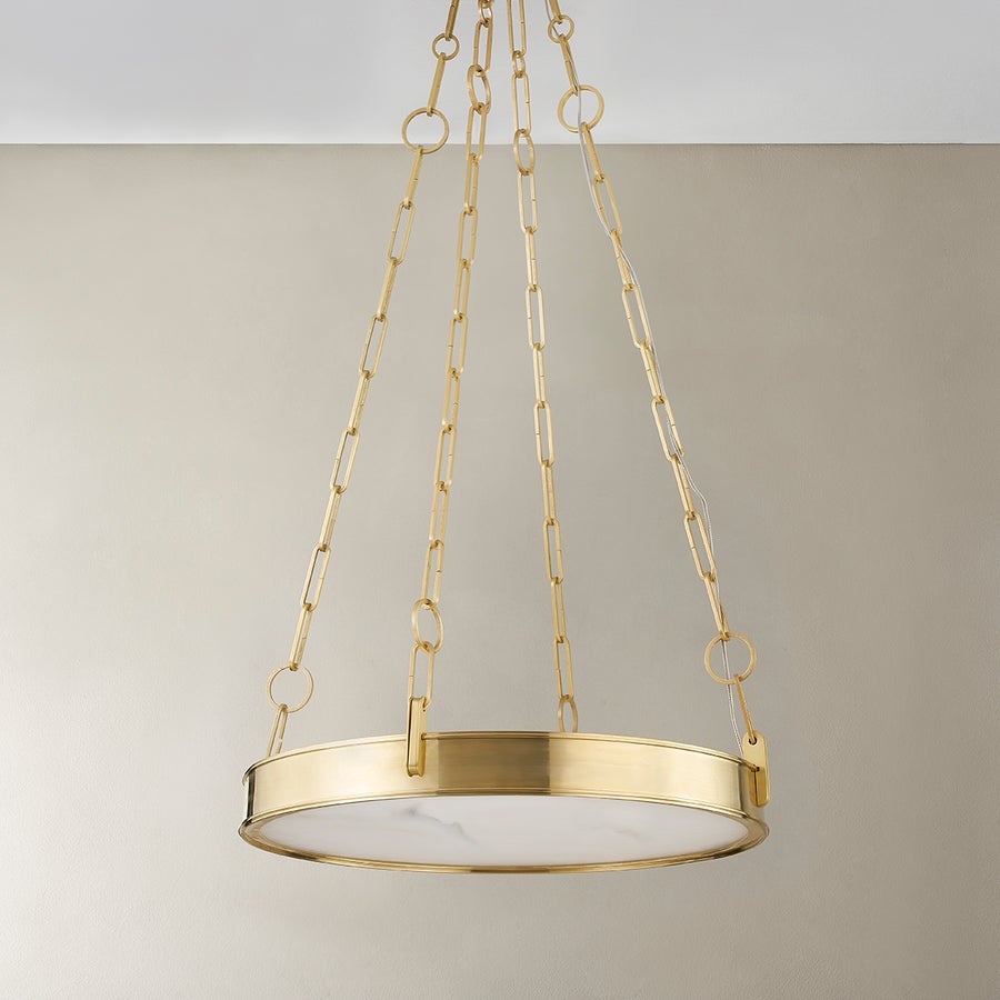 Hudson Valley Lighting Kirby Chandelier — Aged Brass