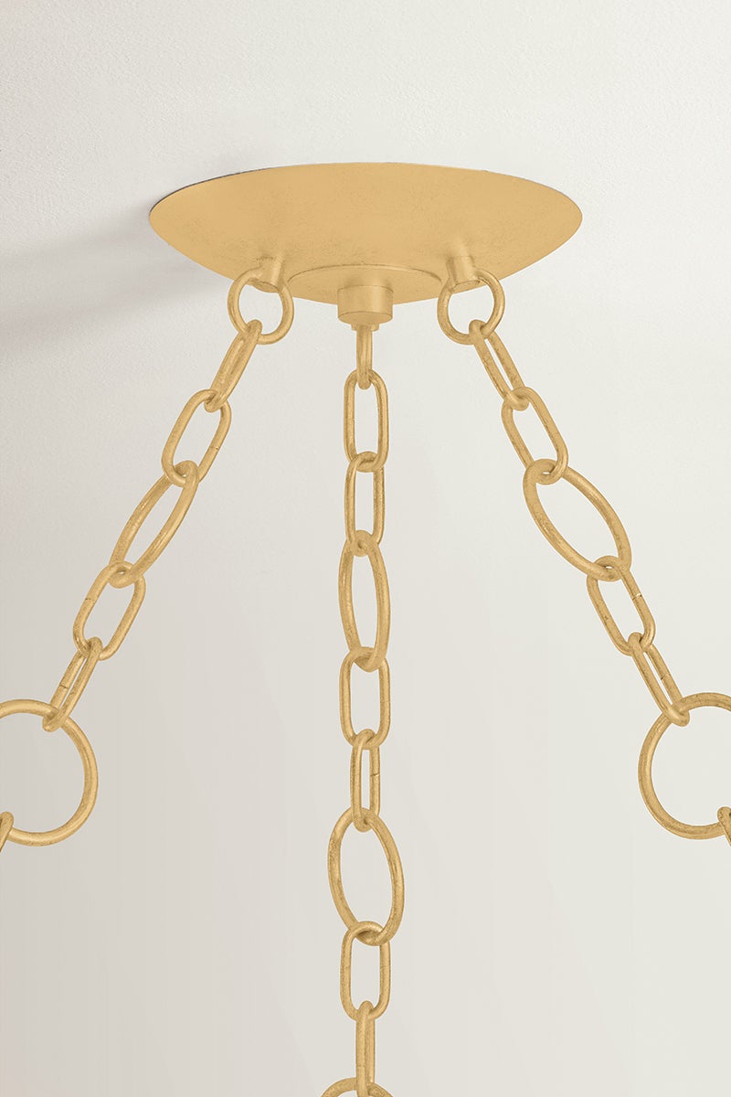 Hudson Valley Lighting Cedar Hill Chandelier — Vintage Gold Leaf