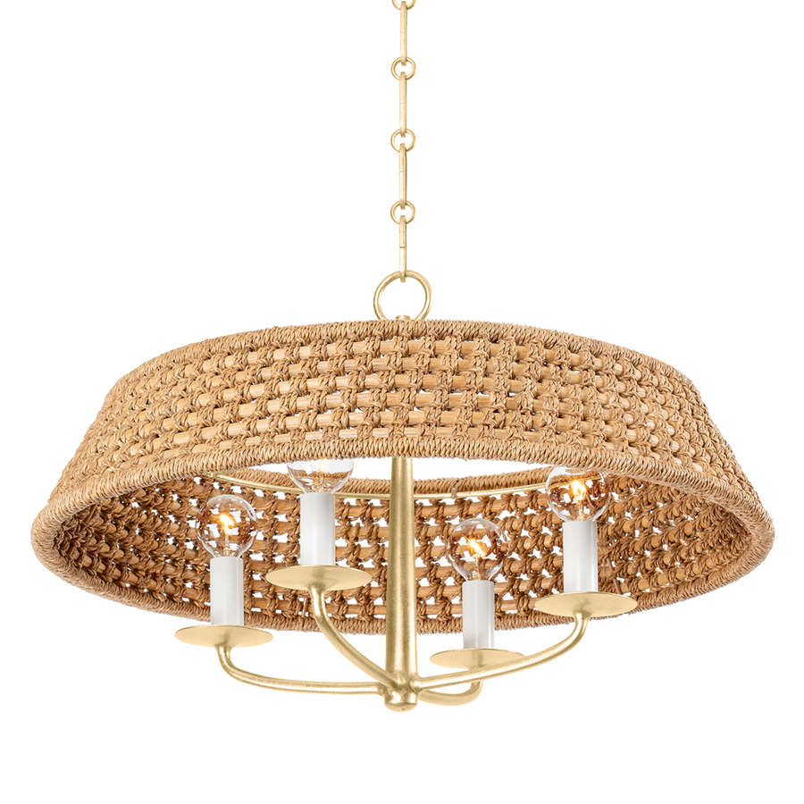 Hudson Valley Lighting Bradley Chandelier — Vintage Gold Leaf