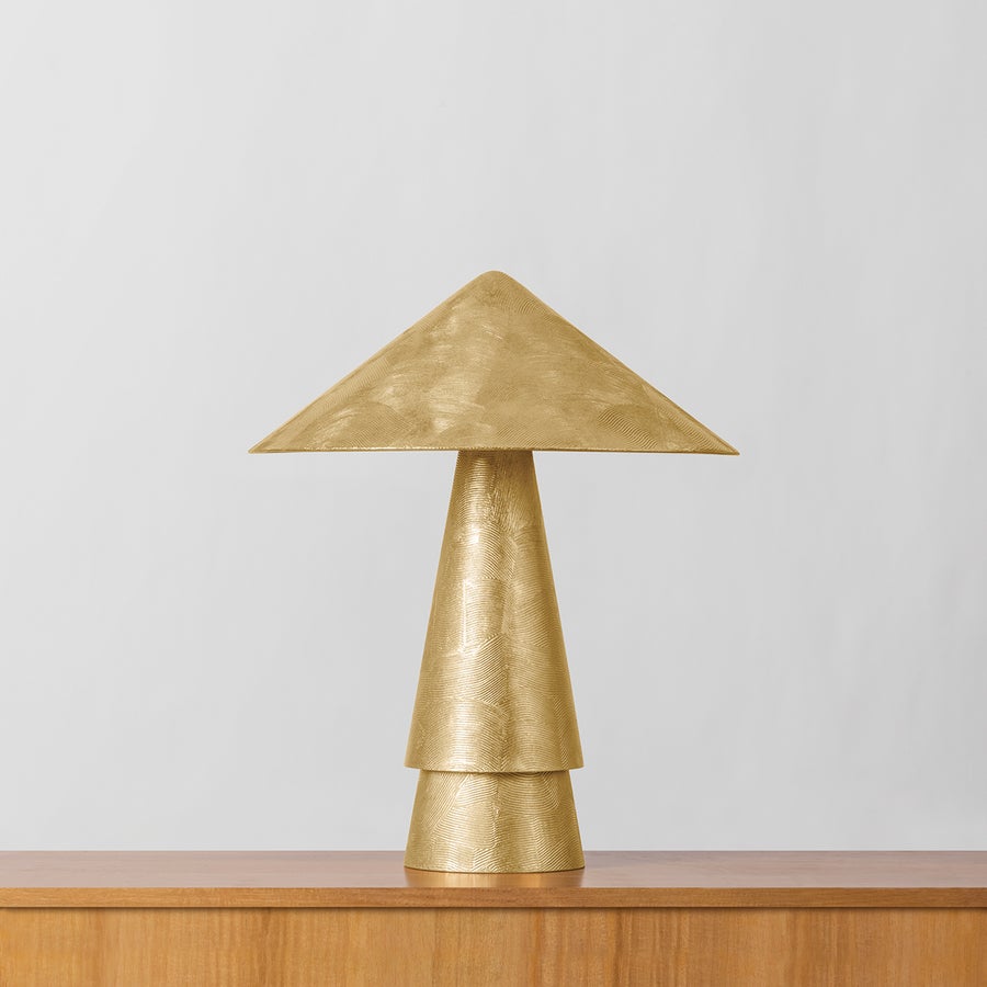 Hudson Valley Lighting FOXTON Table Lamp — Vintage Gold Leaf