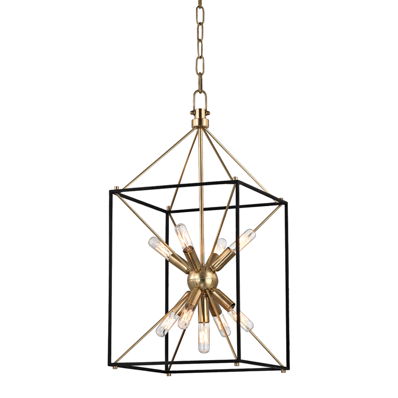 Hudson Valley Lighting Glendale Lantern — Aged Brass