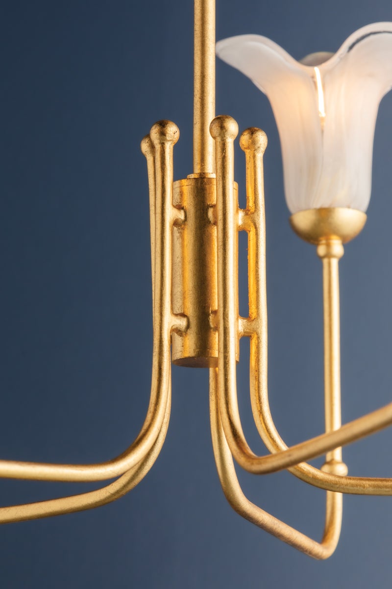Hudson Valley Lighting MONTCLAIR Chandelier — Vintage Gold Leaf
