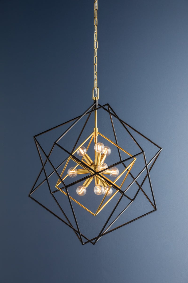 Hudson Valley Lighting Roundout Chandelier — Aged Brass