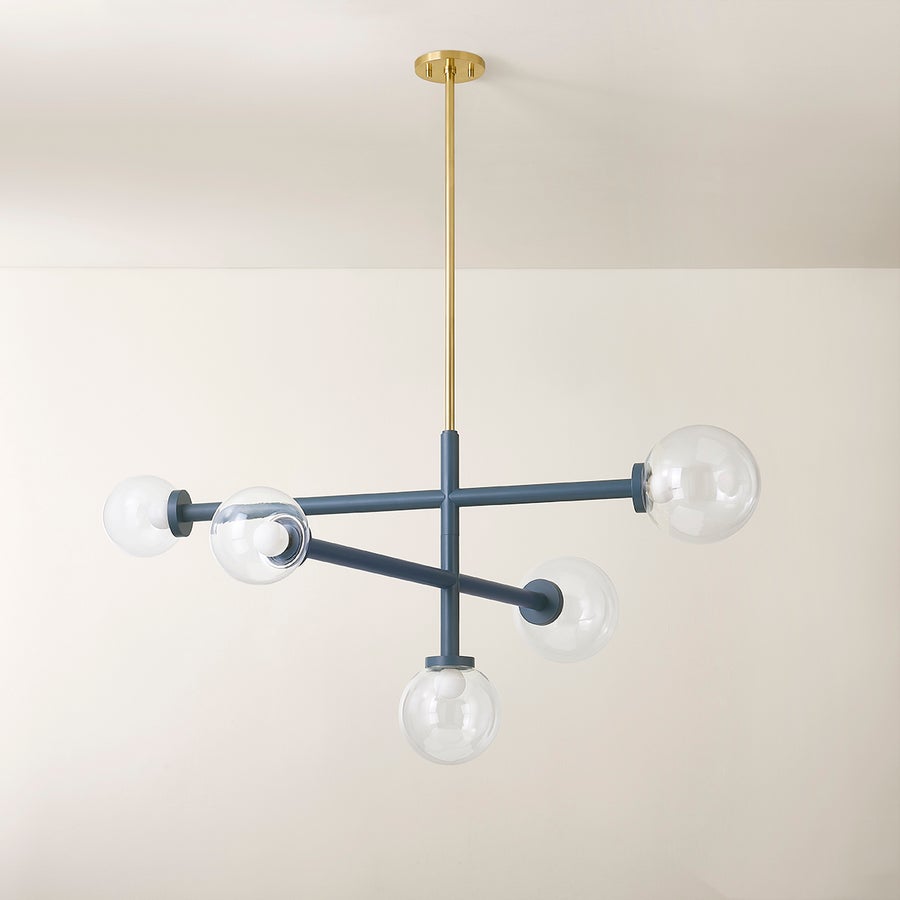 Mitzi Sia Chandelier — H883805-AGB/SBL