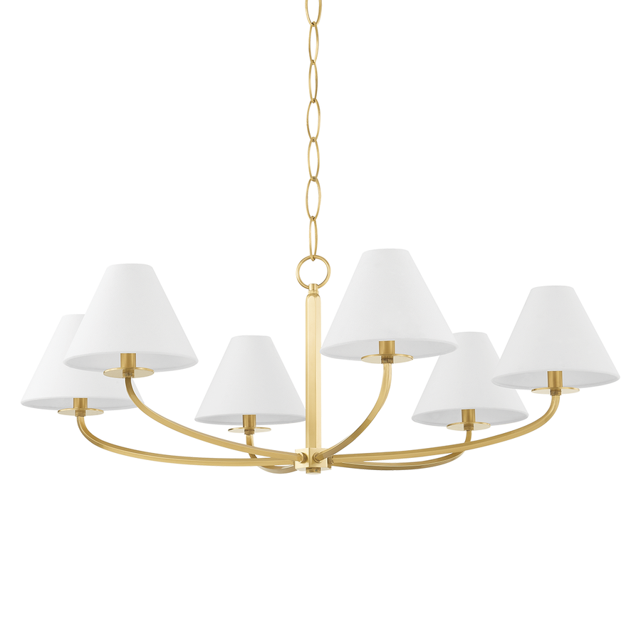 Hudson Valley Lighting Stacey Chandelier — Aged Brass