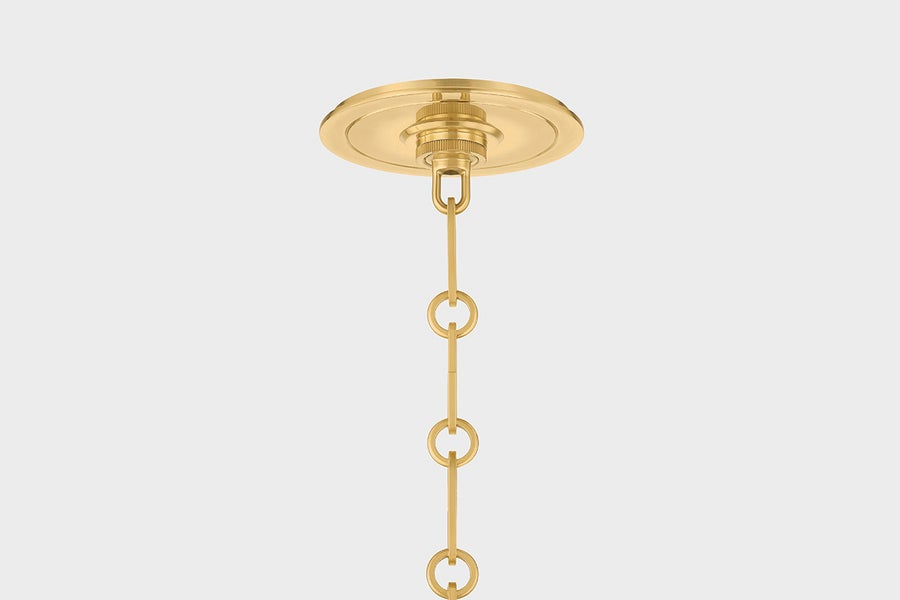 Hudson Valley Lighting Highclere Pendant — MDS2404-AGB/OW