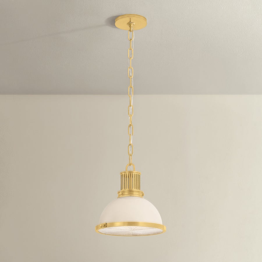 Hudson Valley Lighting Pinesbridge Pendant — Aged Brass
