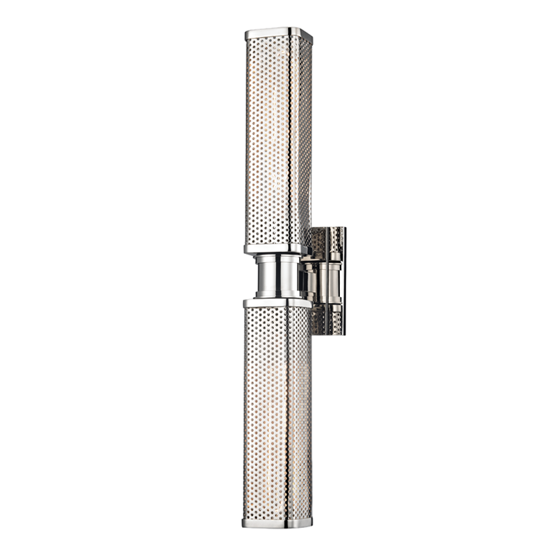 Hudson Valley Lighting Gibbs Wall Sconce — Polished Nickel
