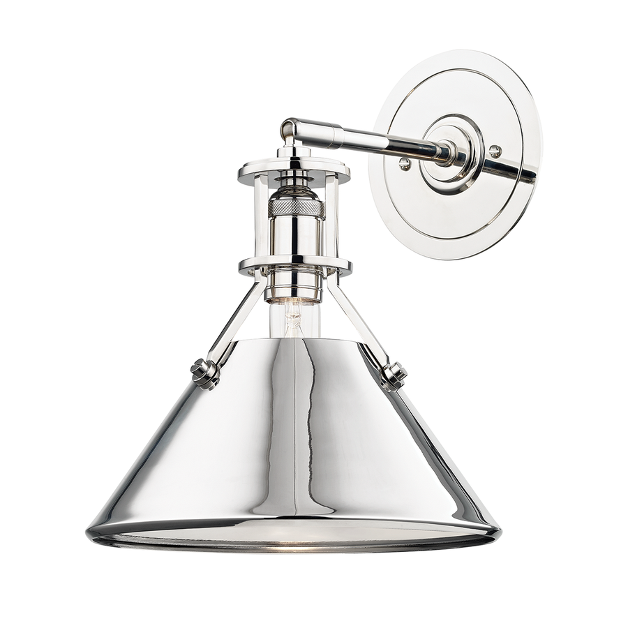 Hudson Valley Lighting Metal No. 2 Wall Sconce — Polished Nickel