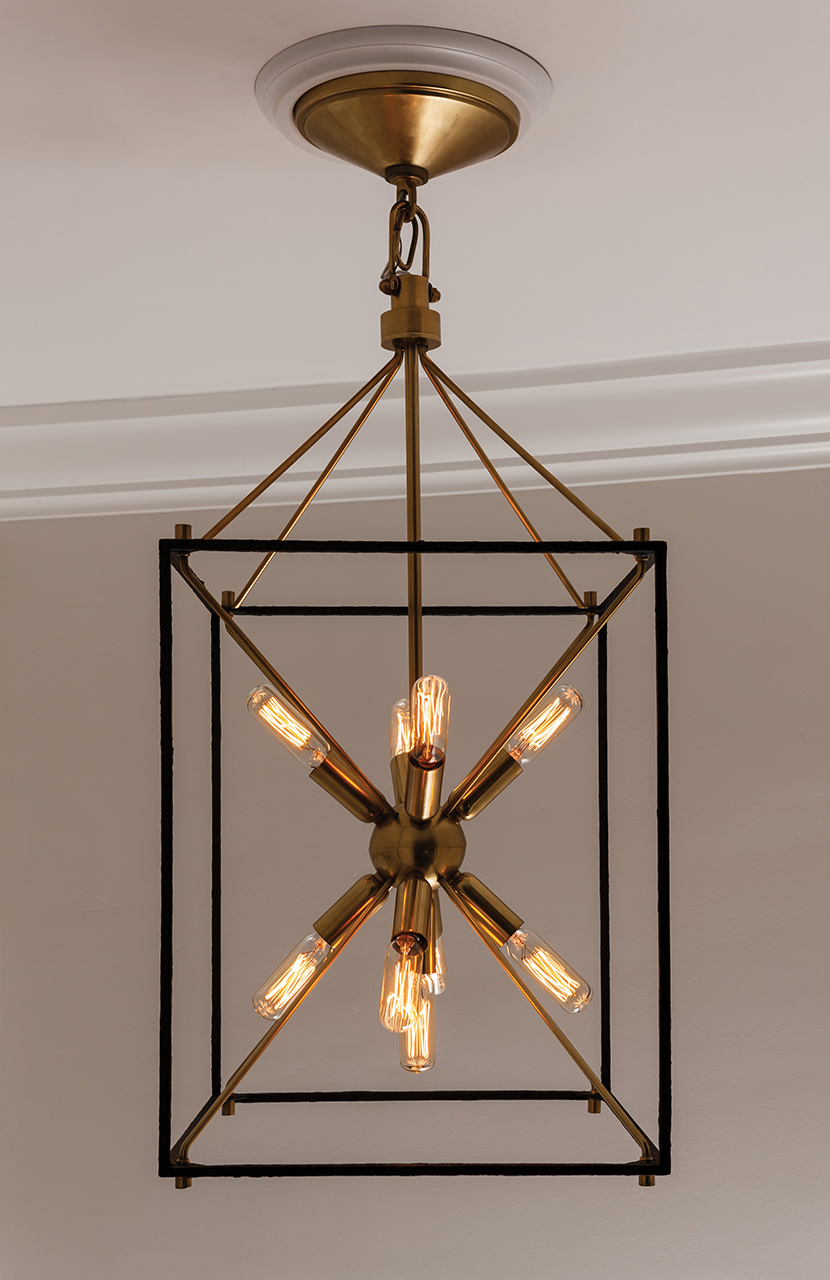 Hudson Valley Lighting Glendale Lantern — Aged Brass